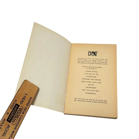 Ian Fleming James Bond 4 Book PB PAN Goldfinger Thunderball Diamonds More 1960s - Picture 15 of 16
